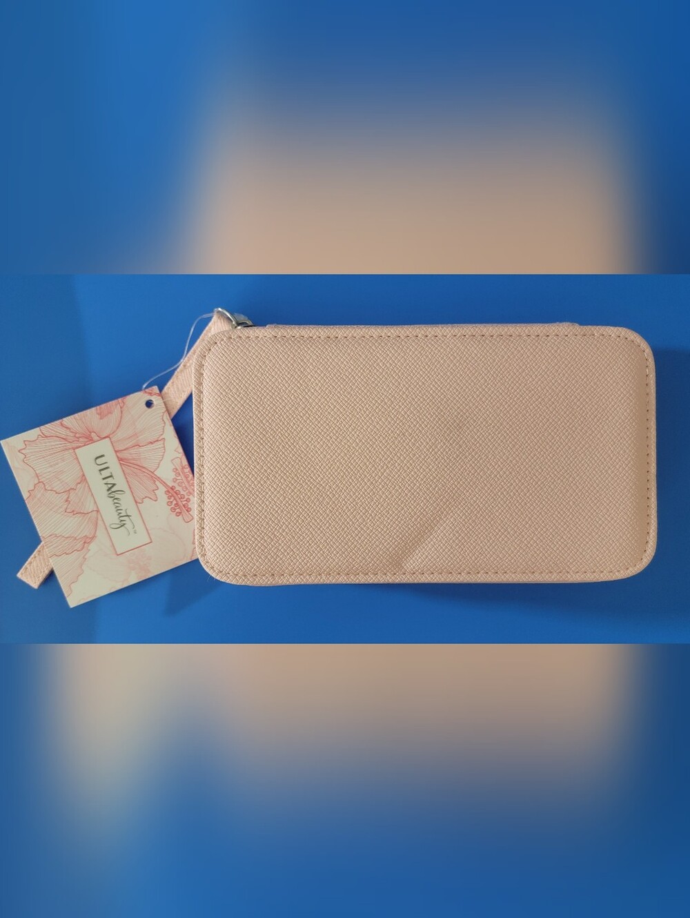Ulta Beauty Pink Textured Wristlet Clutch